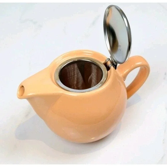 Tea Pot for Loose Leaf Tea (0.5 Litre) - Orange - Picture 5 of 6